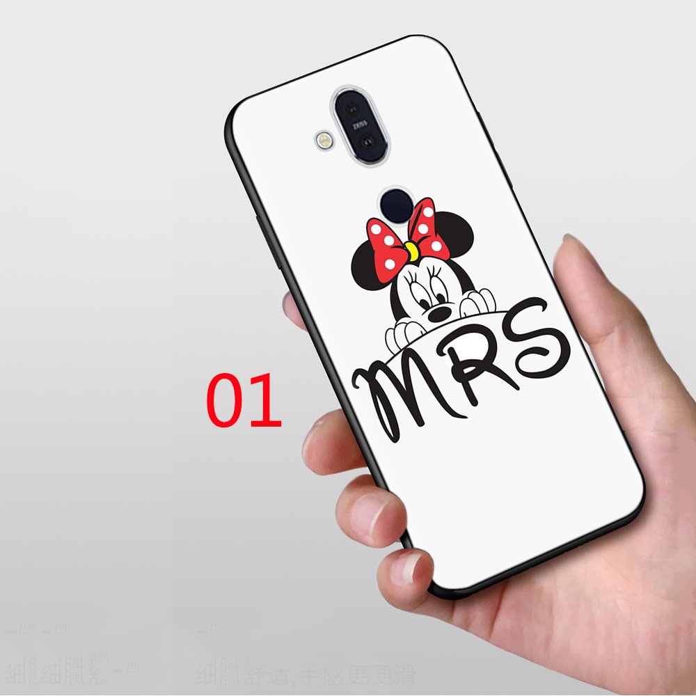 S-109 Mr and Mrs Right Mickey Minnie Soft Silicone Case Casing for Samsung Galaxy J7 J5 J6 Prime Plus Pro Core 2018 A10 A10S A12