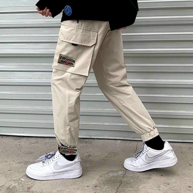 &lt;FREE SHIP&gt; QUẦN JOGGER KAKI TÚI HỘP NAM NỮ UNISEX CHẤT CO GIÃN, DÀY DẶN Y HÌNH