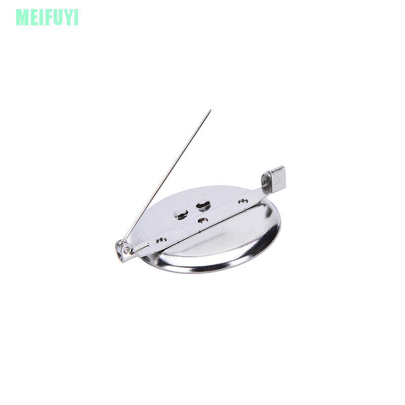 Set 10 Ghim Cài Áo Mạ Bạc Kiểu Dáng Đơn Giản