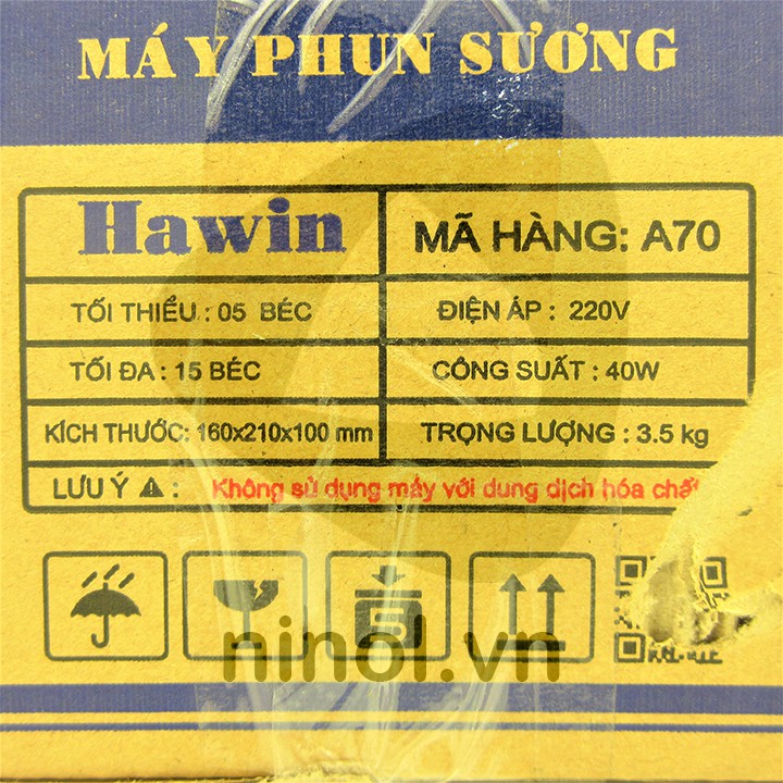 Máy bơm phun sương Hawin A70-15 béc