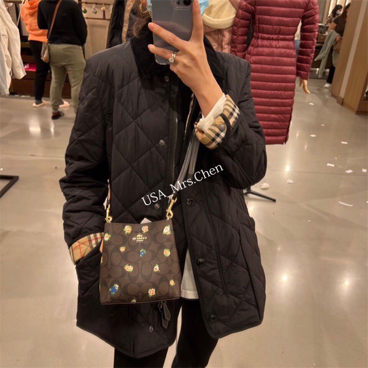 Ba lô đeo chéo COACH F7266 túi xô mini