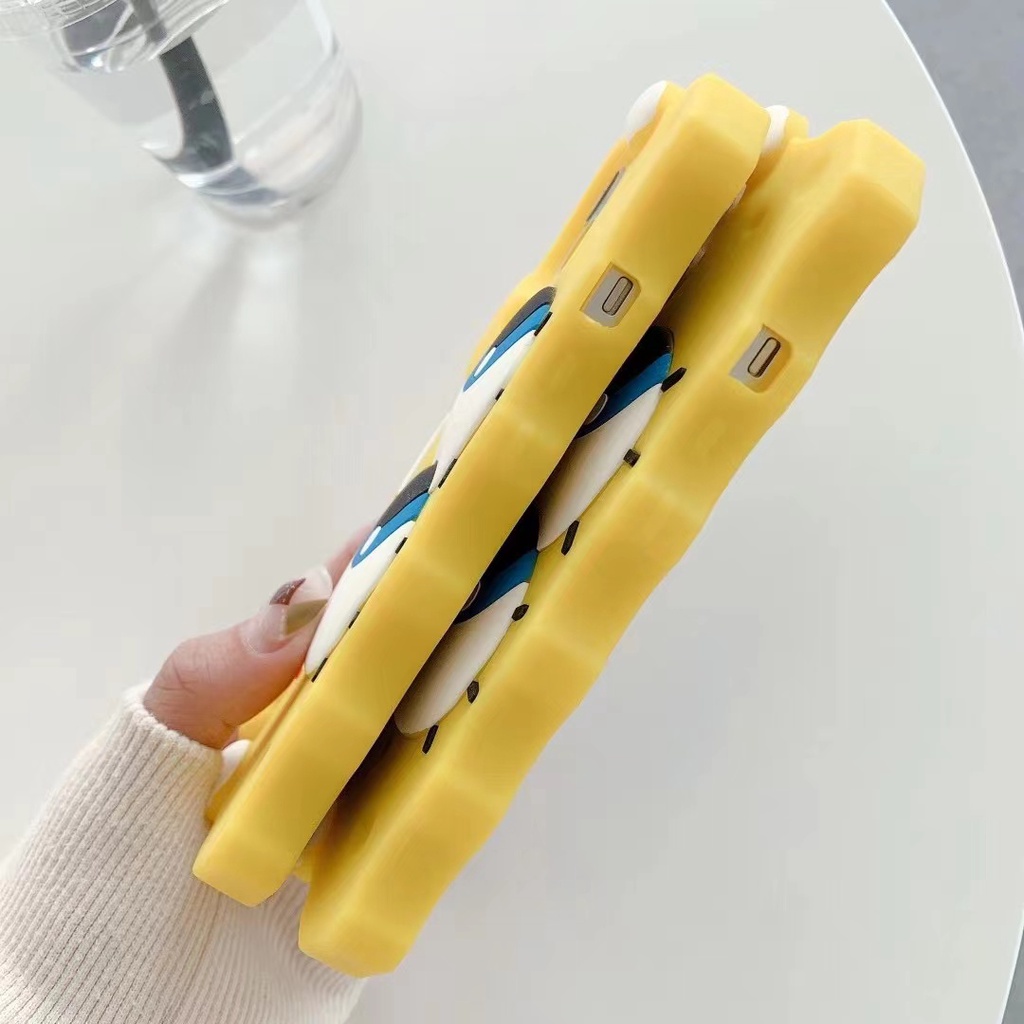 Ốp Điện Thoại Silicon Mềm Hình Spongebob Cho iPhone 14 Pro MAX 14 PLus 14 13 Pro MAX 12 Pro MAX 11 Pro MAX 7 8 6 6s PLus XR X XS MAX