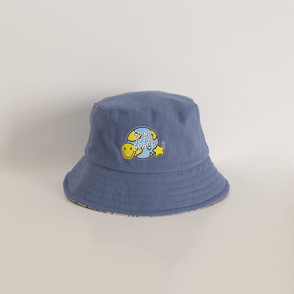 Nón Tai Bèo Hai Mặt In Họa Tiết Hoạt Hình Phi Hành Gia Kiểu Hàn Quốc Cho Bé