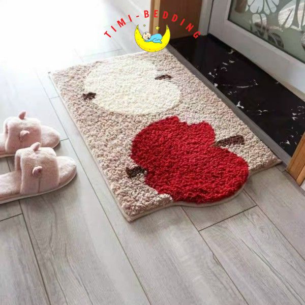 Thảm lau chân 3d hình con vật – Thảm chùi chân hình thú chống trượt, thấm nước – Timibedding