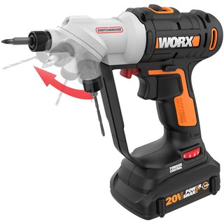 Máy khoan vặn vít dùng pin li-ion 20v wx176 - worx orange