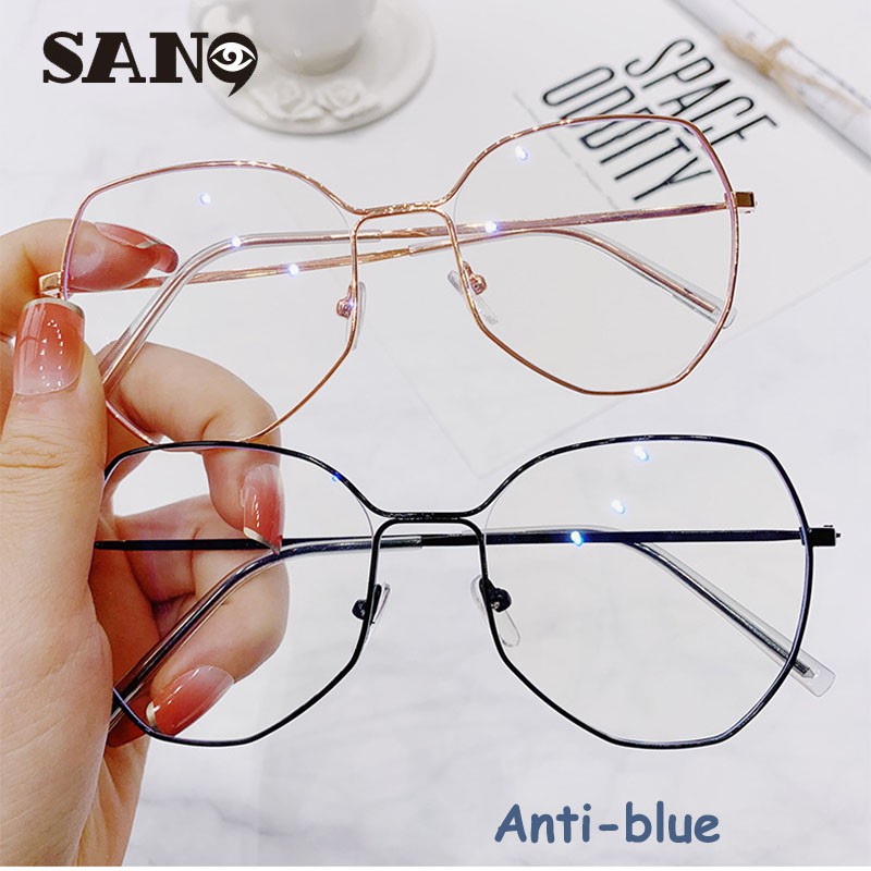 Kính Mát Nữ Gọng Kim Loại Chống Tia UV400 Mới 100%