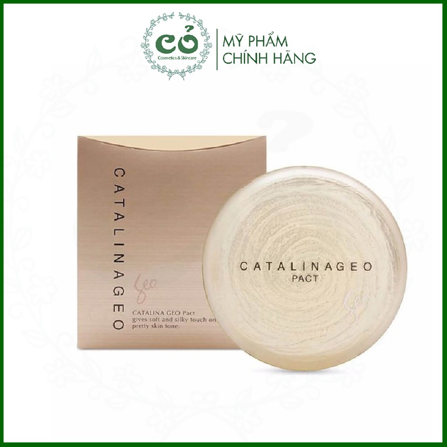 Phấn phủ dạng nén siêu mịn Catalina Geo Pact 22g #1 Natural Beige