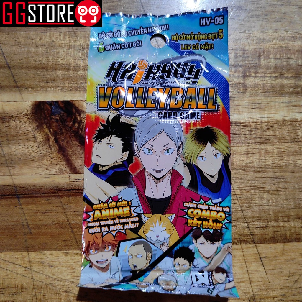 Gói Thẻ Bài Chính Hãng Haikyu Volleyball Card Game Tiếng Việt - Bộ Mở Rộng 5 HV-05 (6 Lá Bài)