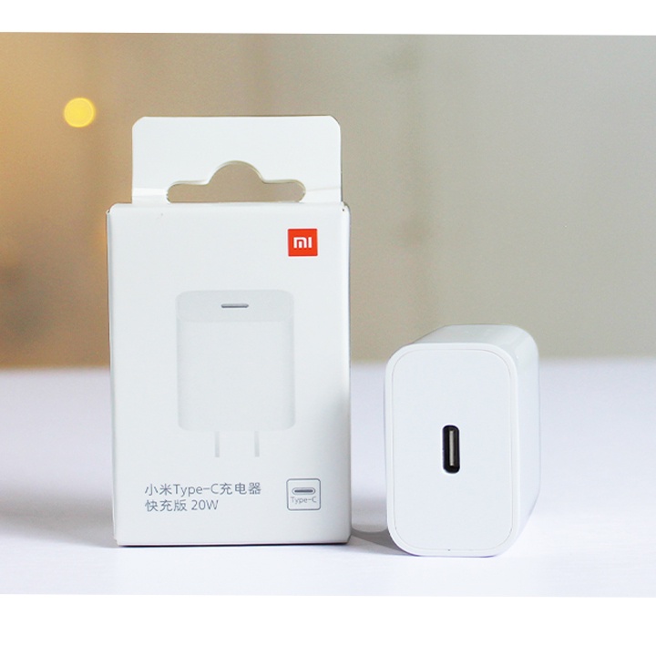 Bộ củ sạc siêu nhanh PD Xiaomi 20W TYPE- C mã  AD201 - Zin bóc máy