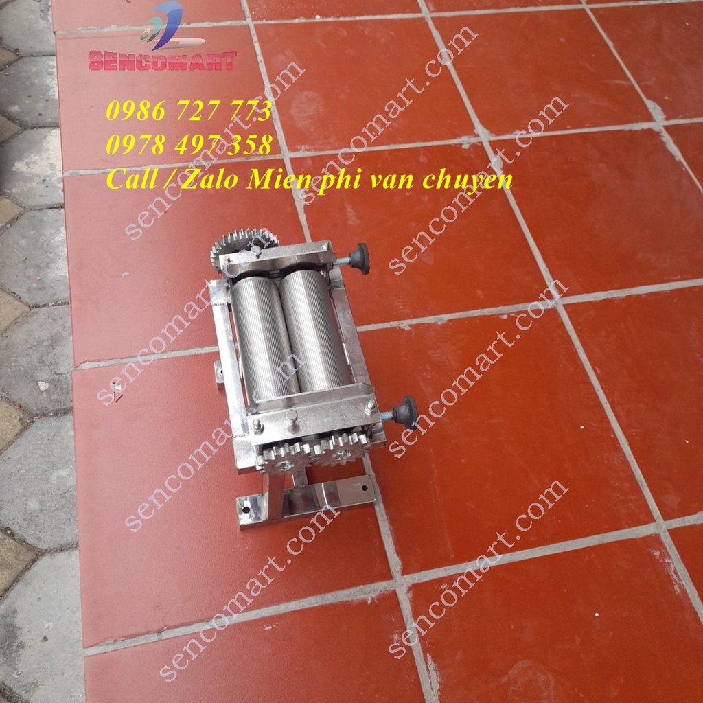 MẪU MỚI Máy cán khô mực, thịt bò khô quay tay quả lô 17cm