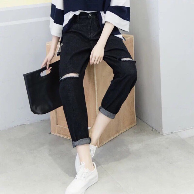 ❌Baggy Jeans Rách Gối ⛅️