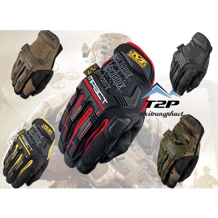 Găng tay phượt dài ngón mechanix + tặng kèm bao tay chống nắng