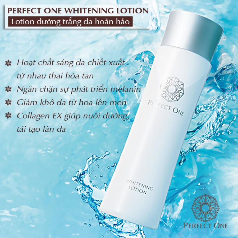 Lotion dưỡng da mặt làm trắng PERFECT ONE Whitening Lotion 120ml