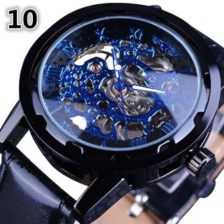 Đồng hồ cơ lộ máy dây da cho nam