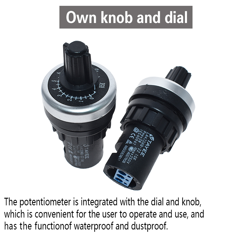 Chiết áp xoay La42Dwq-22 1k 2k 5k 10k 22mm chuyên dụng