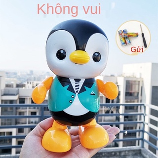 Robot đồ chơi nhảy điện chim cánh cụt bé nhỏ cho trẻ 1 tuổi 2 trai và gái