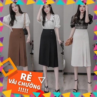 Dinhlinh7814 chân váy công sở dài qua gối midi siêu xinh