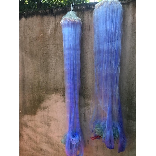 Tay dài 100/50m Lưới đánh bắt cá 3 màn cao 2m, 1m5,1m2,1m, Lưới Thái Lan