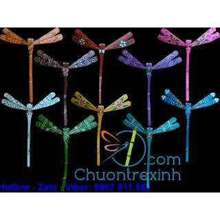 Combo 10 Chuồn chuồn tre đủ màu kích thước 7 cm