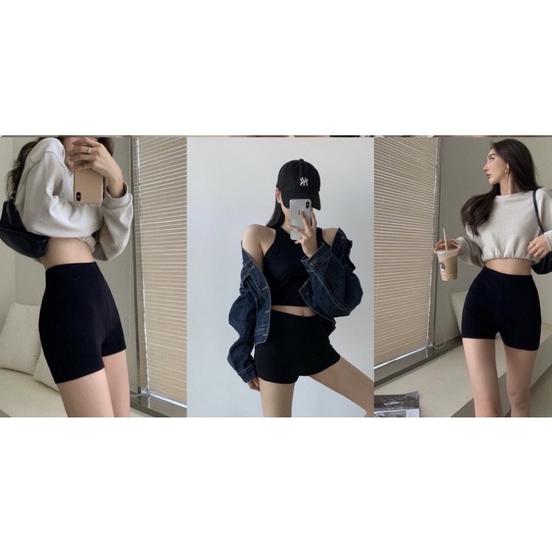Quần Black Funoff Short - CÓ BIGSIZE - Biker short dáng ngắn nữ | BigBuy360 - bigbuy360.vn