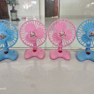 Quạt bàn doremon, mèo kitty siêu mát có đèn