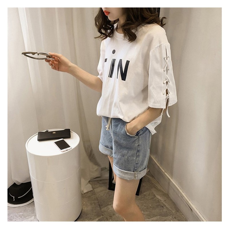 Áo Phông Nữ Đẹp 🛒FREESHIP️🛒 Áo thun nữ tay ngắn chất đẹp, thun cotton, mịn, mát, sành điệu in chữ FIN - Mã M22 | BigBuy360 - bigbuy360.vn