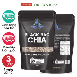 Hạt Chia Seed Úc hữu cơ sấy nguyên vị ăn vặt mẹ bầu/ ăn vặt ăn kiêng/ ăn vặt healthy lành mạnh/ ăn vặt giảm cân
