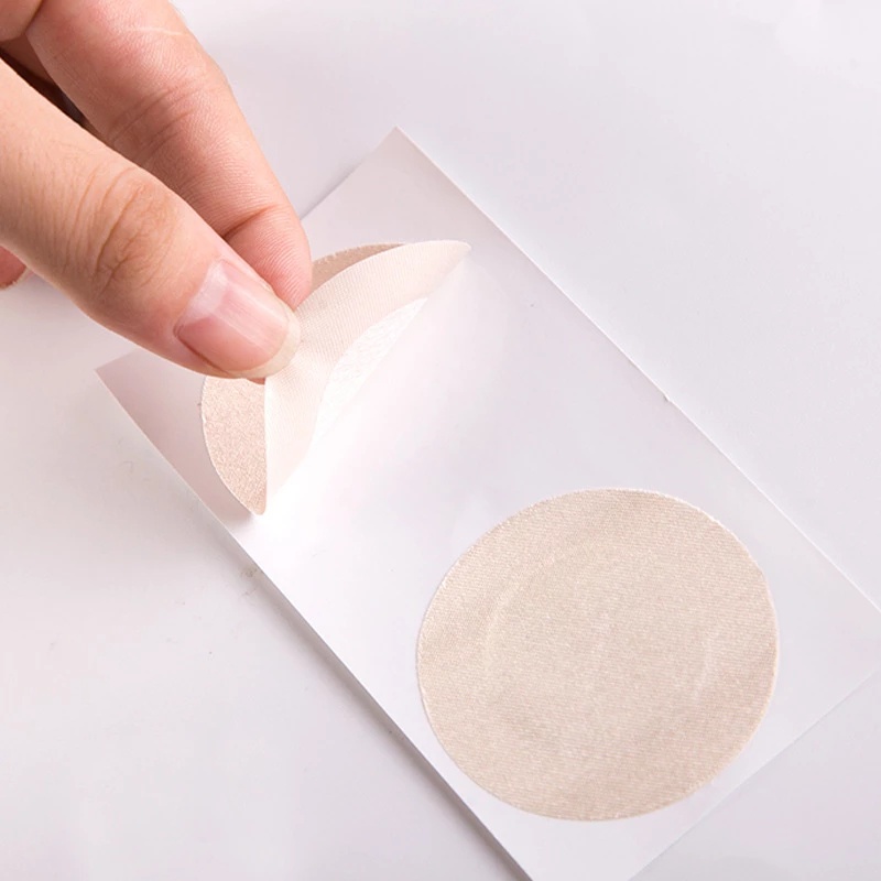 Set 1/5 Cặp Miếng Dán Ngực Bằng Vải Satin Không Dệt Siêu Mỏng Mềm Mại Thoáng Khí Chống Mồ Hôi Dùng Một Lần
