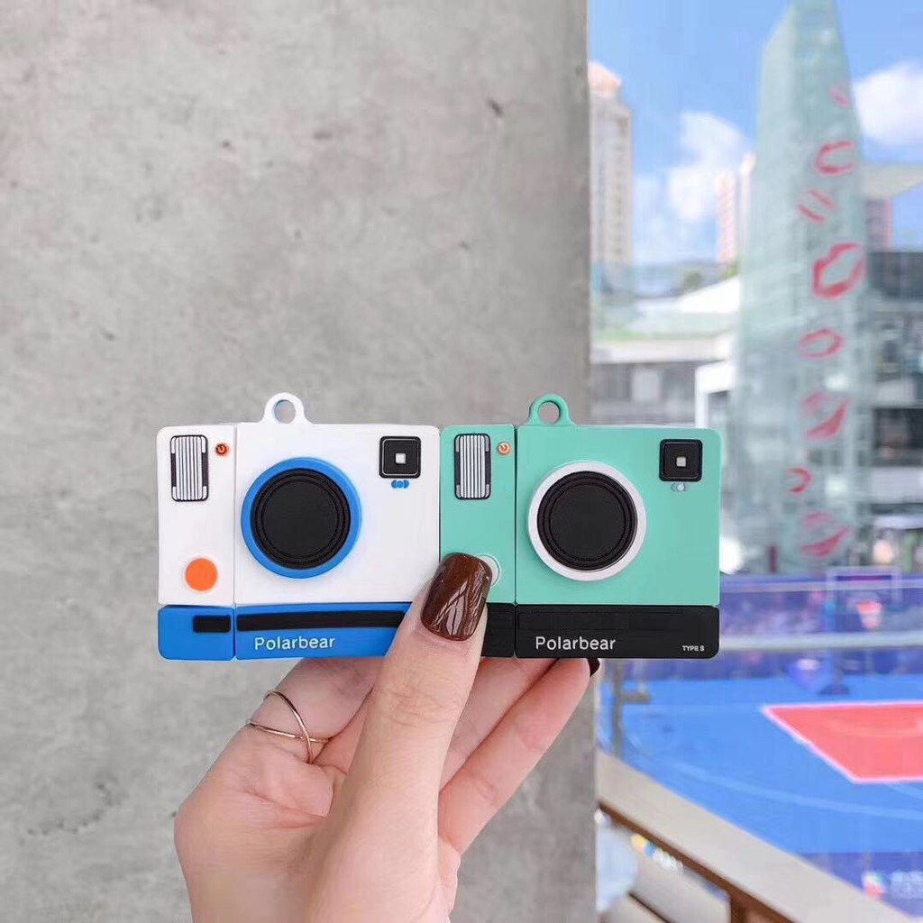 Case Airpods - Ốp Airpods 1/2/3  - Máy ảnh Polarbear