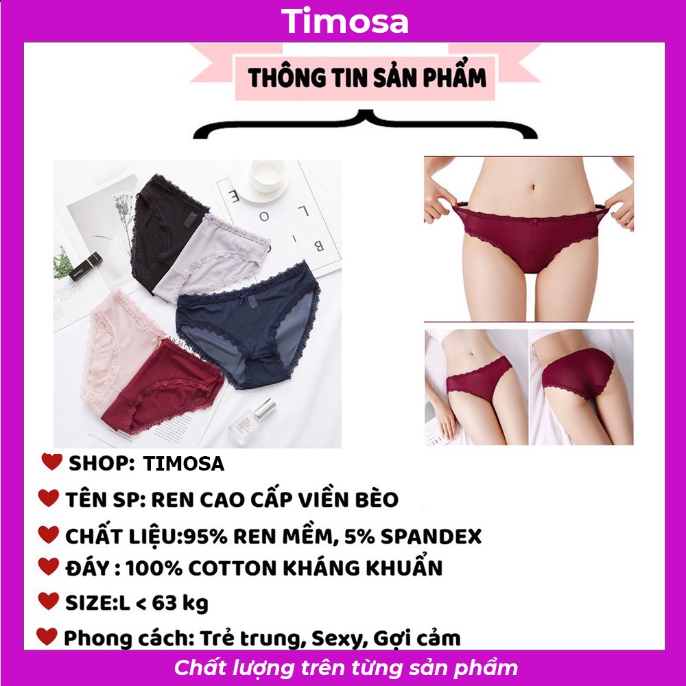 Quần lót nữ ren cao cấp kháng khuẩn sexy gợi cảm  ôm dáng không tạo hằn T0025 | BigBuy360 - bigbuy360.vn