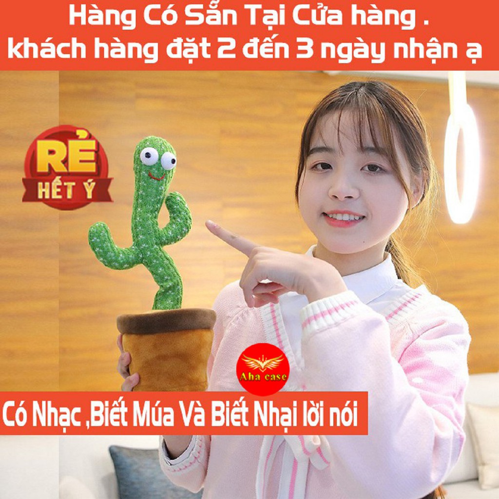 Xương Rồng Nhảy Múa vui nhộn Ghi Âm Nhại Giọng Nói + 120 bài hát có sẵn có đèn siêu đẹp