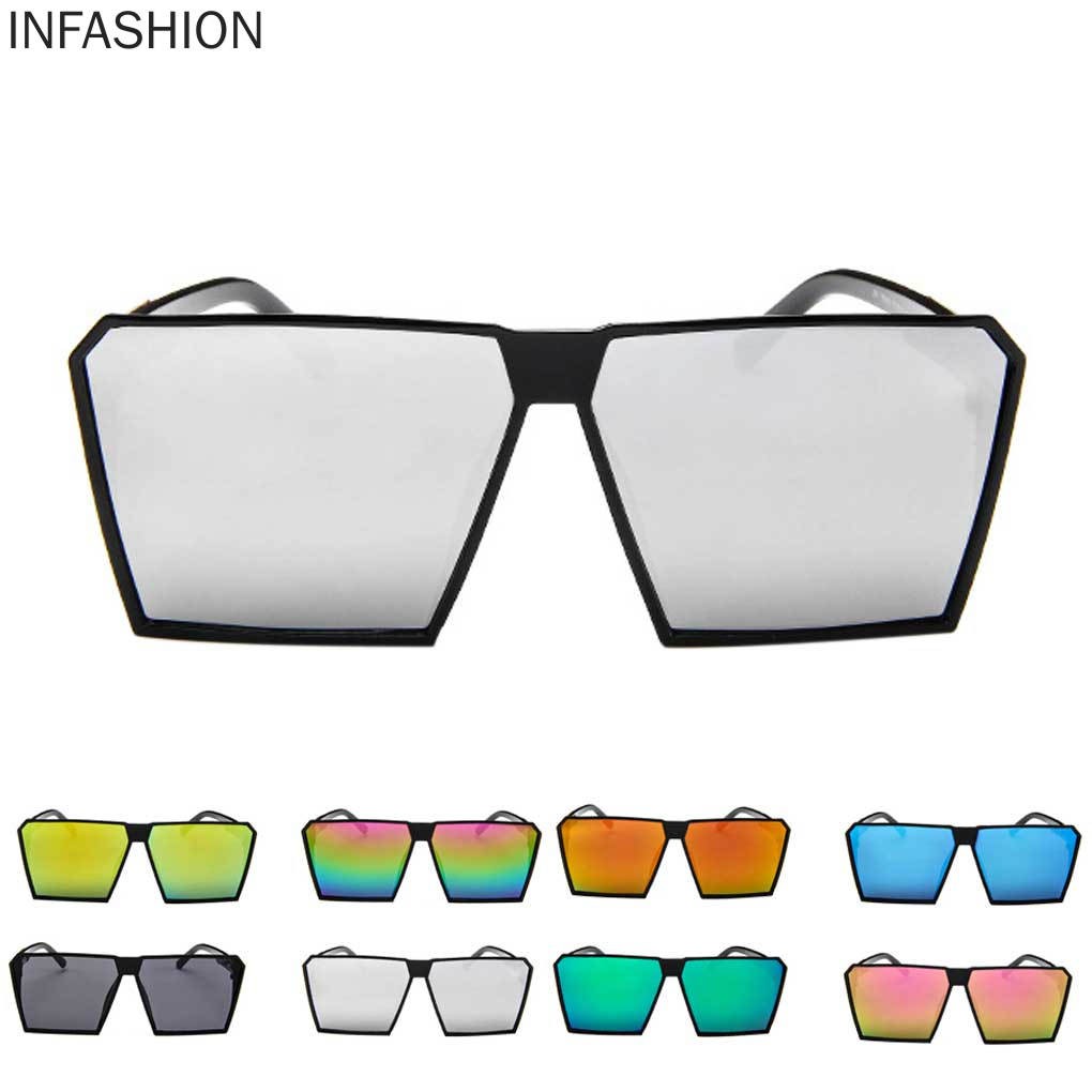 Kính Mát Gọng Vuông Bản To Phong Cách Cổ Điển