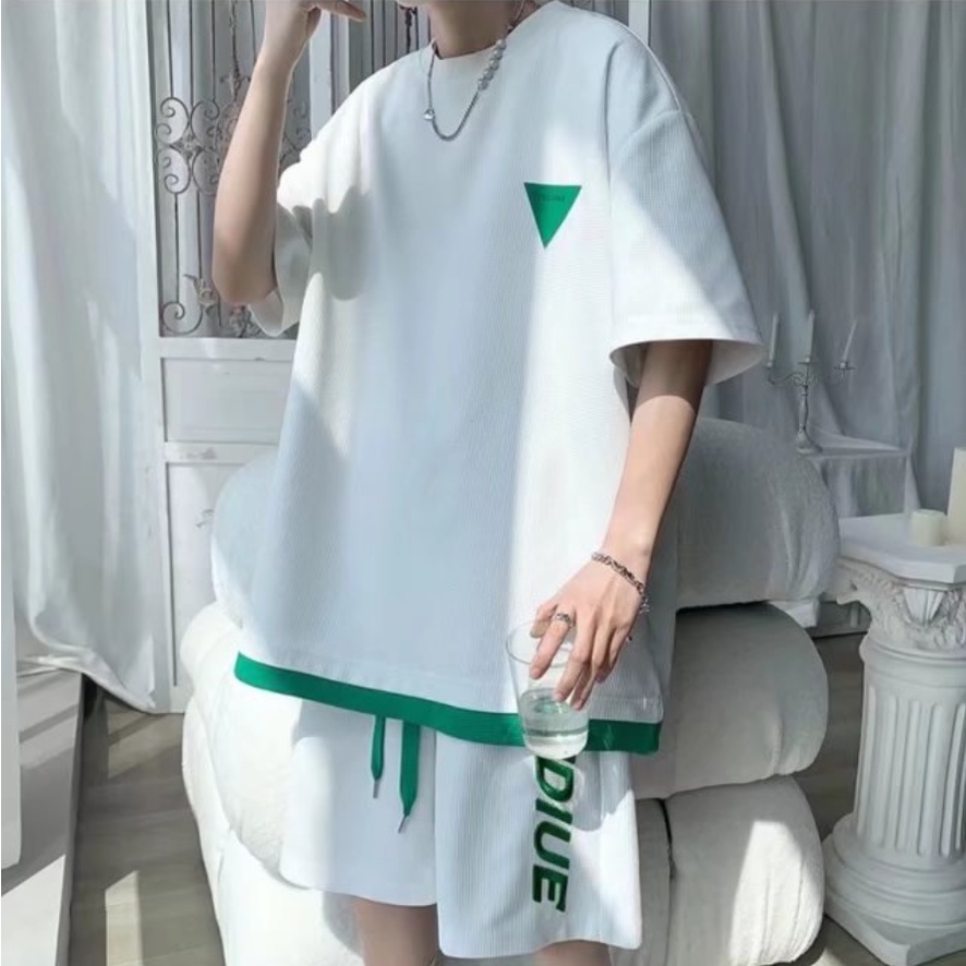 Set Đồ Thể Thao Form Rộng đồ bộ nam Thời Trang bộ quần áo nam Hàn Quốc đồ thể thao Nam Nữ Set đồ nam