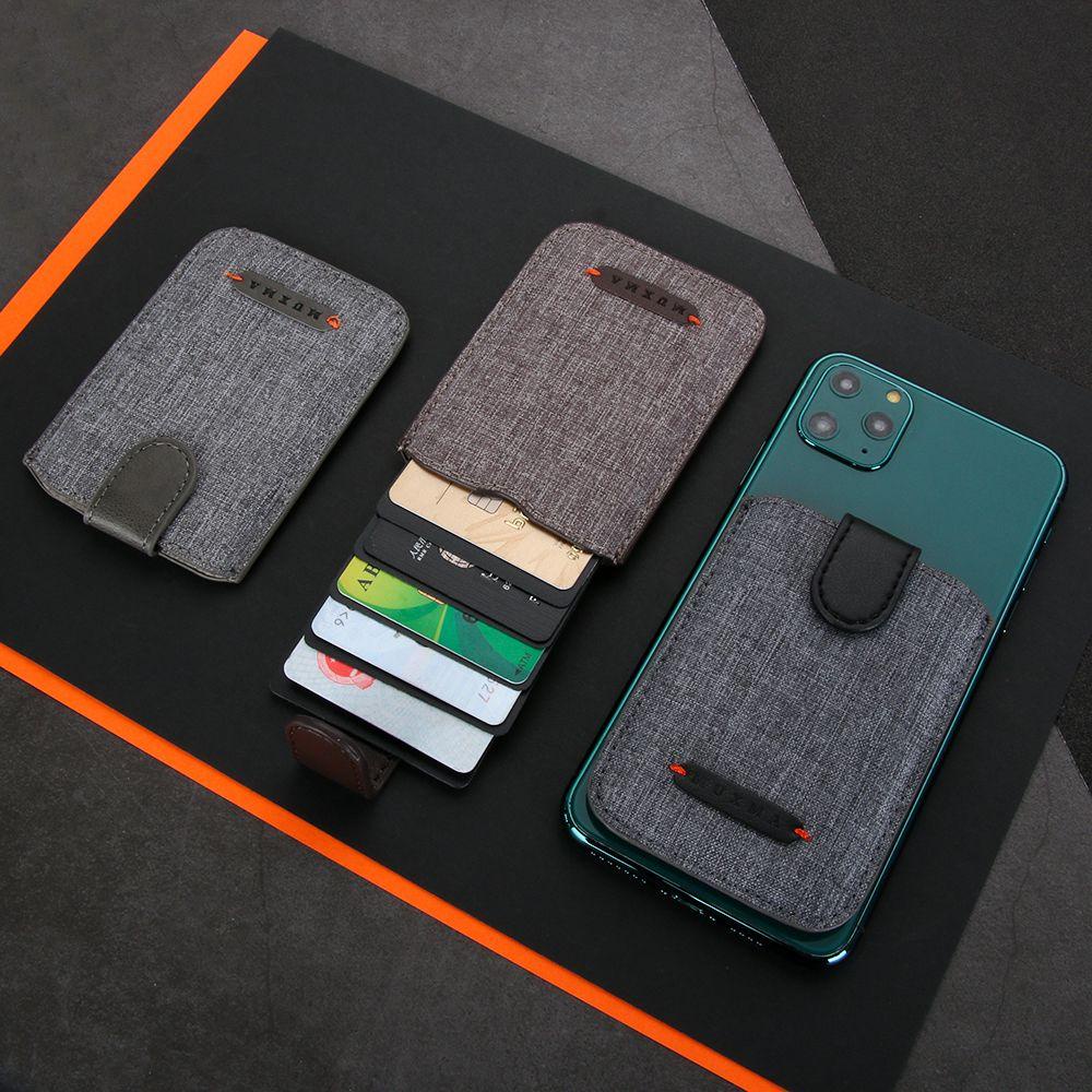 Ví Da PU Canvas 5 Ngăn Đựng Thẻ Tiện Dụng