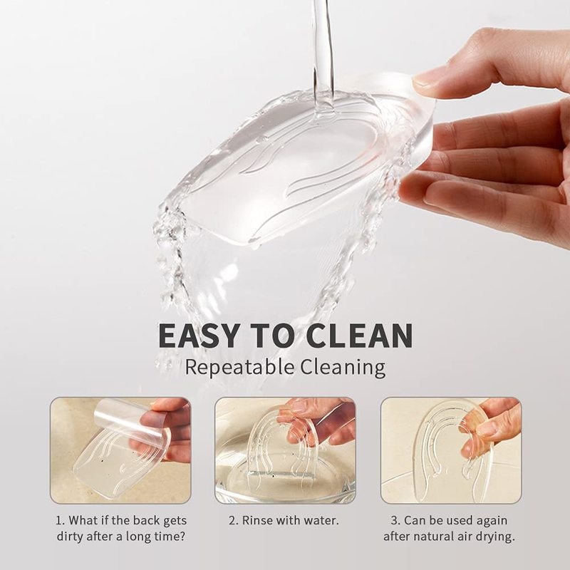 2 Đệm lót giày tăng chiều cao bằng nhựa mềm vô hình cho nam nữ