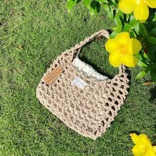 Net bag crochet / túi móc tay net bag