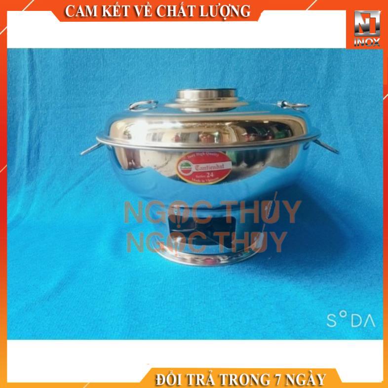 Nồi lẩu cù lao-Lẩu than inox cao cấp