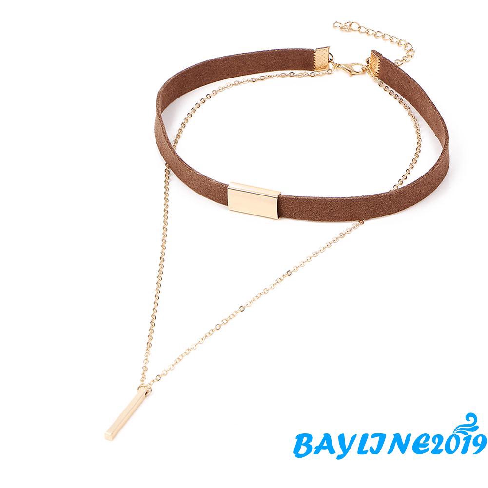 Dây chuyền nhung phối mạ vàng phong cách thời trang nữ tính