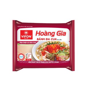 Thùng 18 gói bánh đa cua Vifon Hoàng Gia 120g (có gói riêu cua thật)