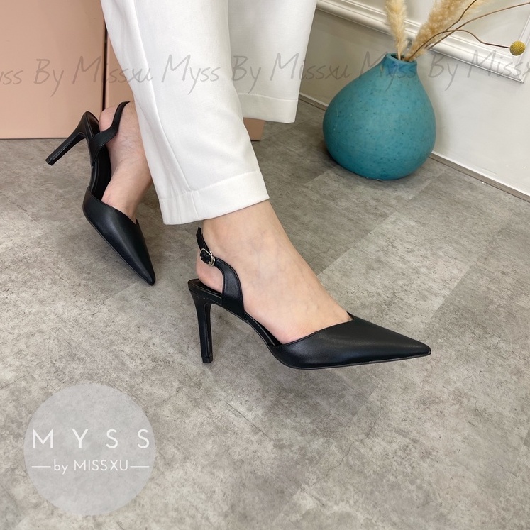 Giày nữ mũi nhọn cài quai sau gót nhọn 7 cm thời trang MYSS - CG217