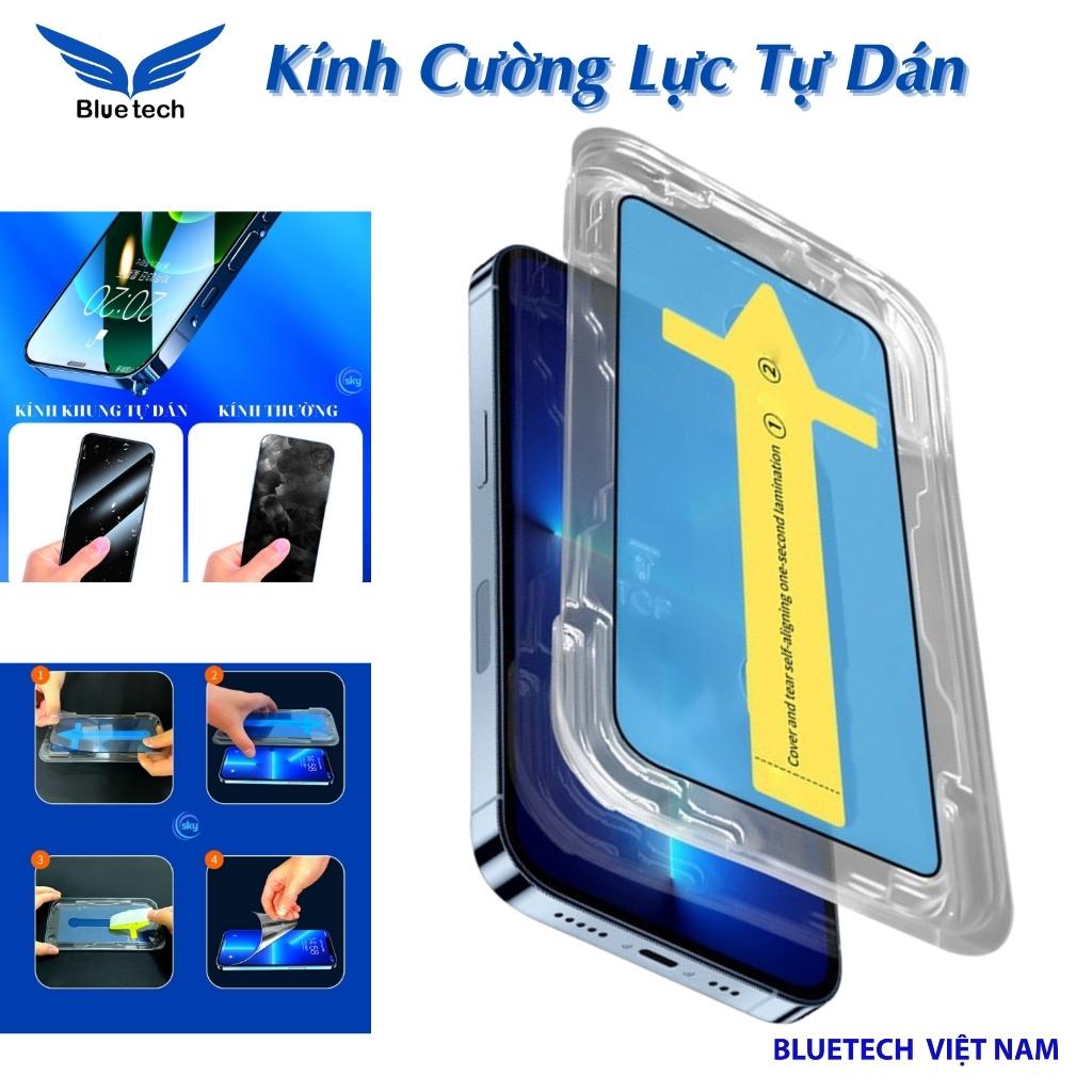 Kính cường lực tự dán iphone cao cấp dành cho 6/7/8/7plus/8plus/x/xsmax/11/11promax/12/12promax/13/13promax - Bluetech