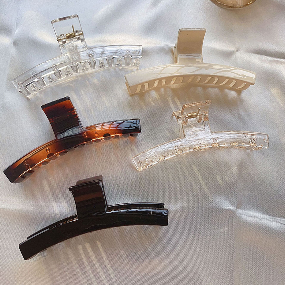 (Hàng Mới Về) Kẹp Tóc Bằng Nhựa Acrylic Nhiều Màu Sắc Phong Cách Vintage Cho Nữ