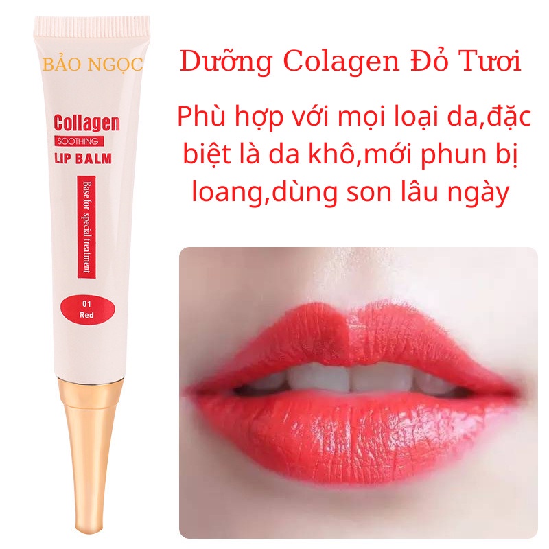 Dưỡng kích màu môi sau phun xăm colagen Hàn Quốc, son dưỡng môi sau xăm