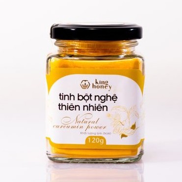 KING HONEY - TINH BỘT NGHỆ 120G (HŨ)