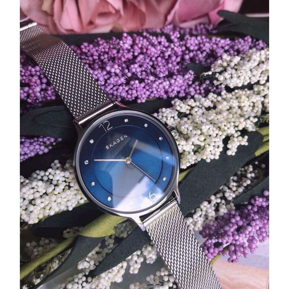 Đồng hồ nữ  Skagen - Máy Quartz - Mặt kính cứng - Dây mềm ôm tay