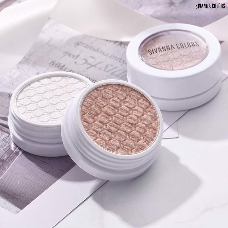 Phấn Bắt Sáng Có Nhũ Mini Màu Trắng Ánh Vàng Sivanna Diamond HF4018 No.03 | BigBuy360 - bigbuy360.vn