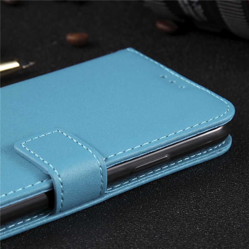 Samsung J6 2018 J6 Plus 2018 J5 2016 J5 2017 J5 PRIME, J4 2018 J4 Plus 2018 Color Leather Case Classic Simplicity Fashion Flip Bracket Card Wallet Buckle Full Protection Soft Cover Casing Protective Shell Bin Phone Case