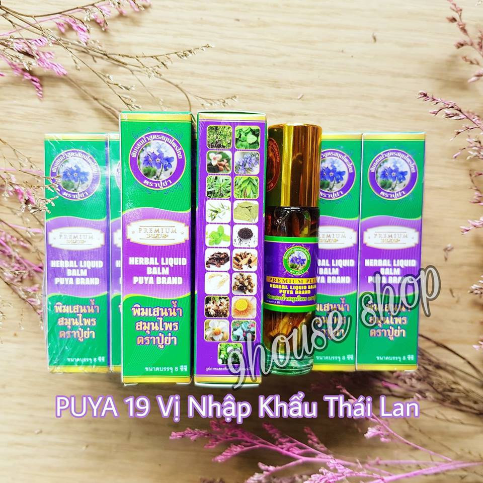 Dầu Sâm PUYA BRAND 19 vị thảo dược (hoàng gia Thái sản xuất)
