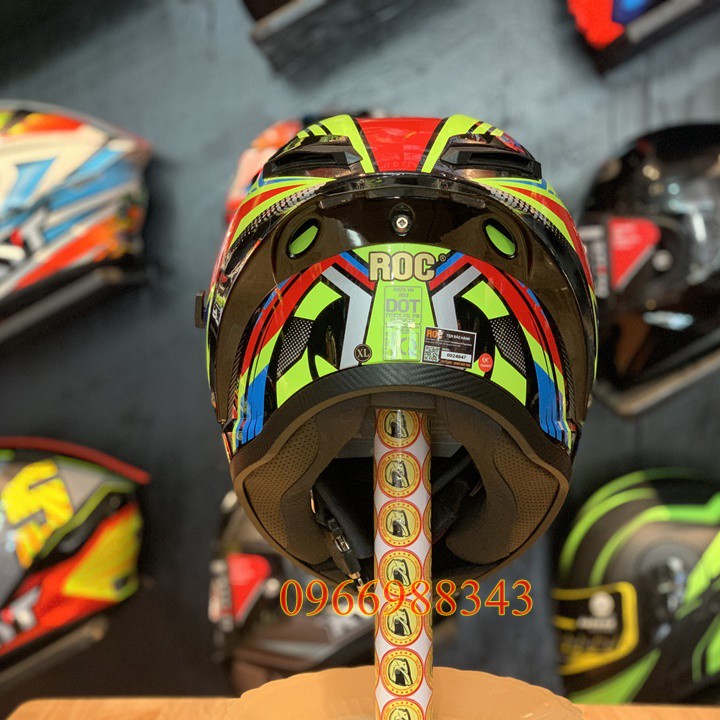 (GIÁ HỦY DIỆT ) Mũ ROC 03 + kính 7 màu