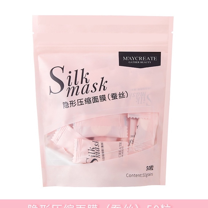 Mặt nạ lụa Maycreate Silk Mask Mặt nạ nén dưỡng ẩm cấp ẩm da Surica MC07 (20c)